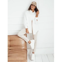 Moteriški balti marškiniai Levy