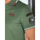 Vyriški polo marškinėliai su lopais žali Dstreet PX0634 PX0634