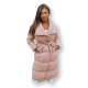Rožinė moteriška dygsniuota striukė Favi TY3090
