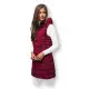 Moteriška bordo spalvos dygsniuota liemenė Dona JS/16M9096/06Z