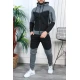 Vyriškas sportinis komplektas juoda - tamsiai pilka Rener PK3006 Premium