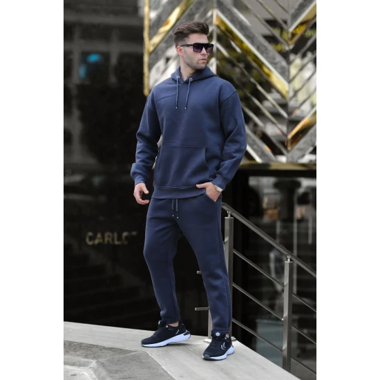 Vyriškas tamsiai mėlynas sportinis komplektas Zen PK3001 Premium