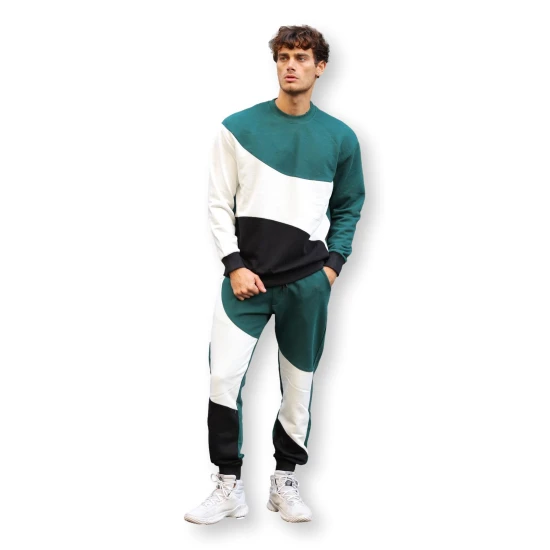 Žalias kelių spalvų vyriškas komplektas Hipos PK3026 Premium