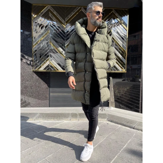 Chaki vyriška striukė be gobtuvo Guno PK2545 Premium