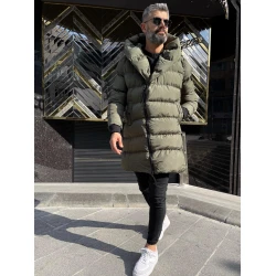 Chaki vyriška striukė be gobtuvo Guno