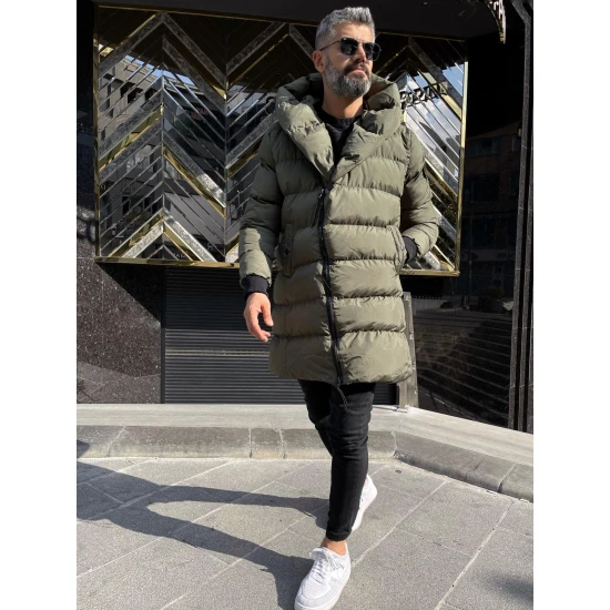 Chaki vyriška striukė be gobtuvo Guno PK2545 Premium