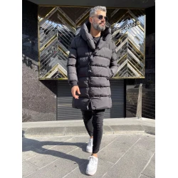 Juoda vyriška striukė be gobtuvo Guno