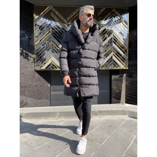 Juoda vyriška striukė be gobtuvo Guno PK2545 Premium