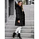 Jacket black with fur Dorter JS/5M3156/392