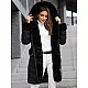Jacket black with fur Dorter JS/5M3156/392