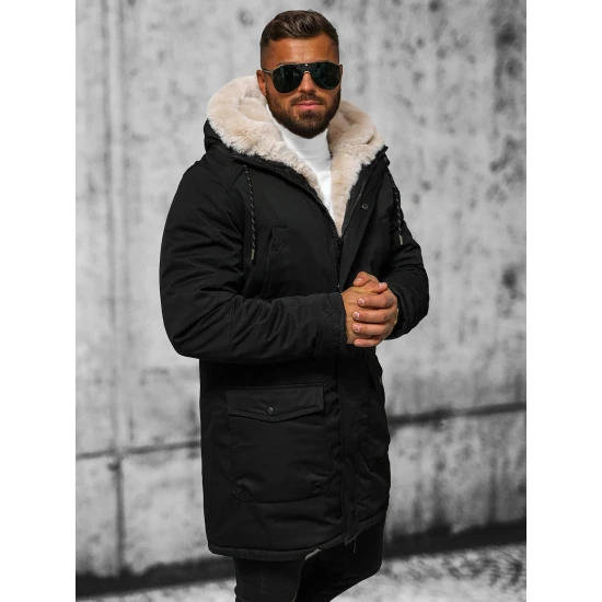 Vyriška juoda žieminė striukė zolo JS/5M120/392