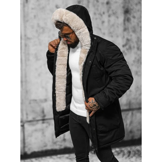 Vyriška juoda žieminė striukė zolo JS/5M120/392