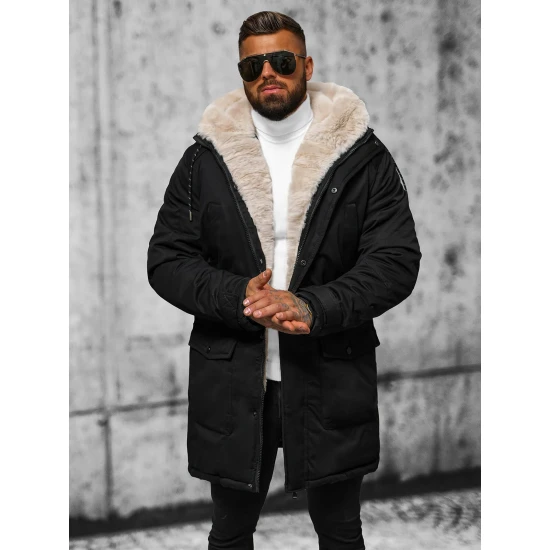 Vyriška juoda žieminė striukė zolo JS/5M120/392