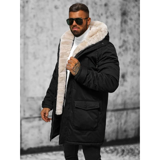 Vyriška juoda žieminė striukė zolo JS/5M120/392