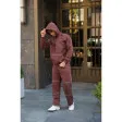 Men's brown hooded sweatshirt Hiporeng