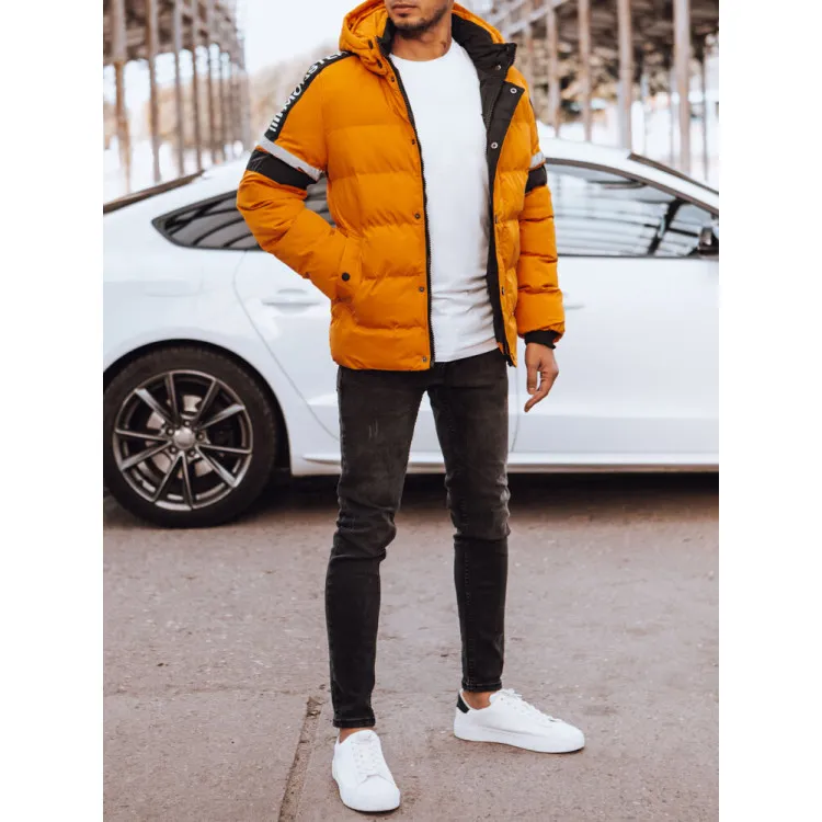 Yellow men's winter jacket Noris TX4566