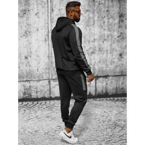 Juodas sportinis komplektas Holand Sportiniai kostiumai