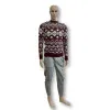 Flake burgundy sweater for men h4146