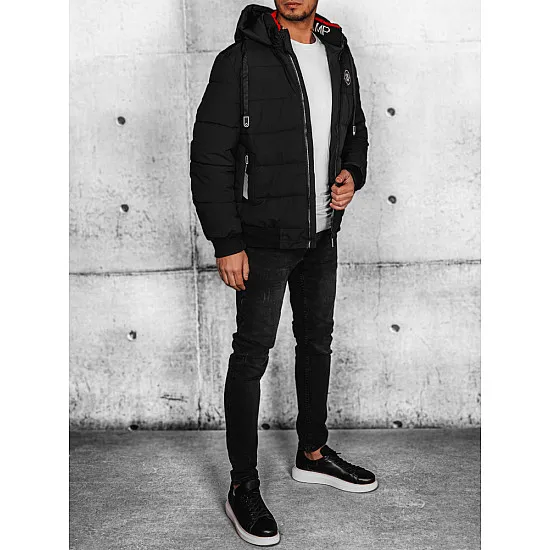Promotion Men's black winter jacket Torn TX4642