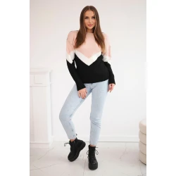 Moteriškas trispalvis megztinis Loren