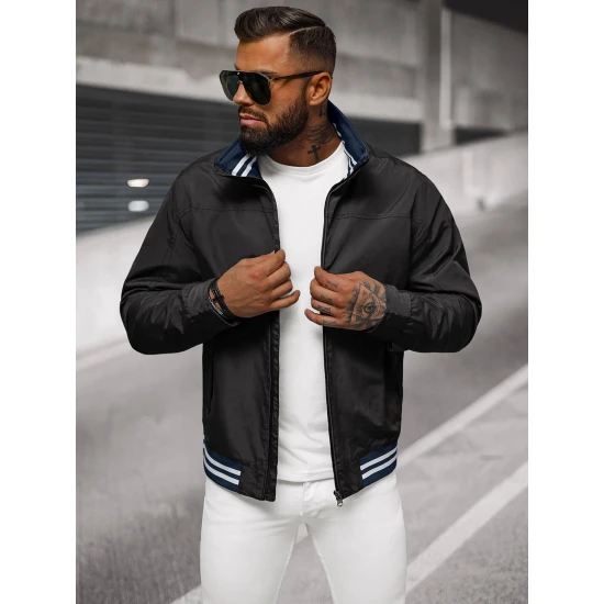 Vyriška plona juoda striukė Some Vyriškos Striukės ir Paltai