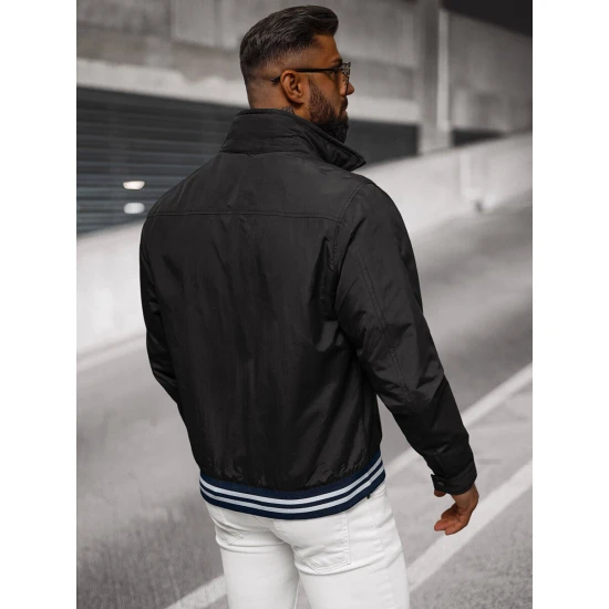 Vyriška plona juoda striukė Some Vyriškos Striukės ir Paltai