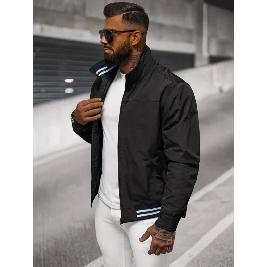 Vyriška plona juoda striukė Some Vyriškos Striukės ir Paltai