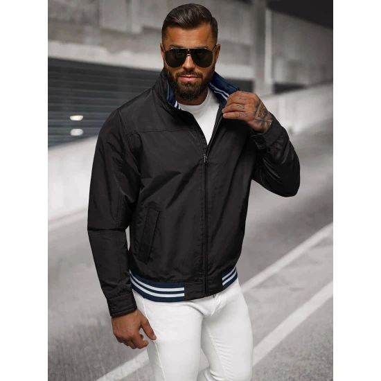 Vyriška plona juoda striukė Some Vyriškos Striukės ir Paltai