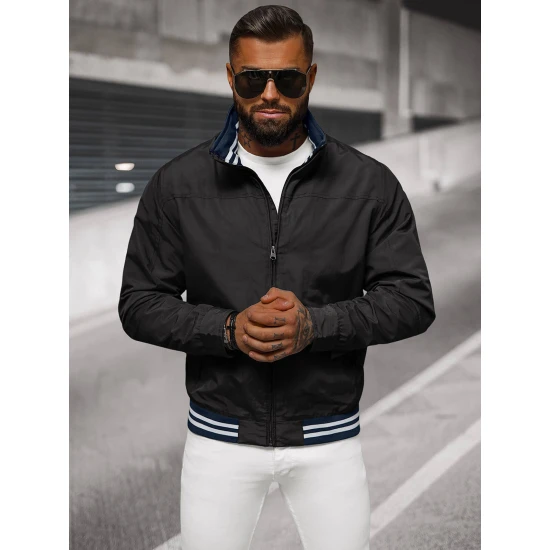 Vyriška plona juoda striukė Some Vyriškos Striukės ir Paltai