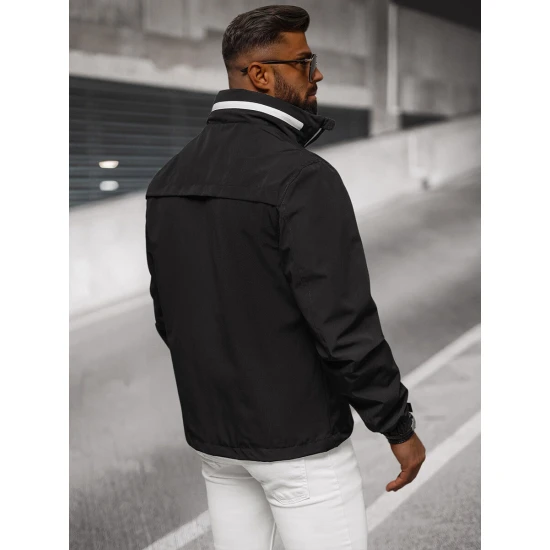 Vyriška plona juoda striukė Vind Vyriškos Striukės ir Paltai