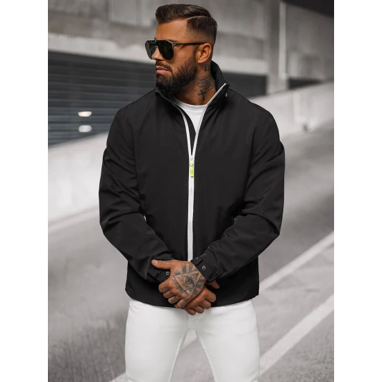 Vyriška plona juoda striukė Vind Vyriškos Striukės ir Paltai