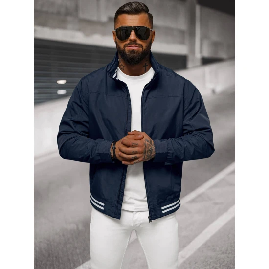 Vyriška plona tamsiai mėlyna striukė Some Vyriškos Striukės ir Paltai