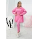 Moteriškas šviesiai rožinis komplektas Triple Sportiniai kostiumai