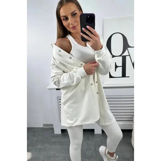 Moteriškas baltas komplektas Triple 24899
