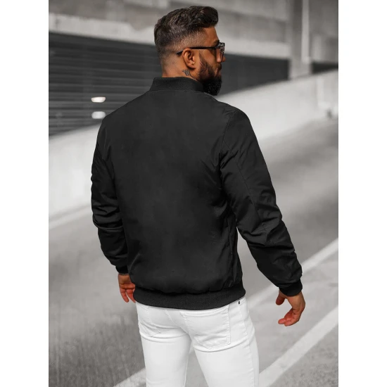 Vyriška juoda pavasarinė striukė Marko Vyriškos Striukės ir Paltai