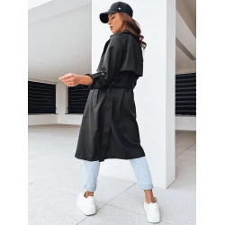 Juodas moteriškas plonas paltas Binc
