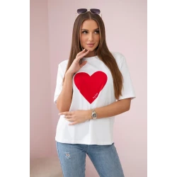 Moteriški balti marškinėliai Madame