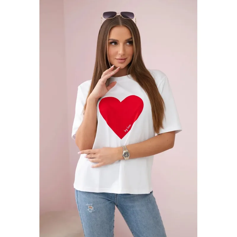 Moteriški balti marškinėliai Madame 2845037