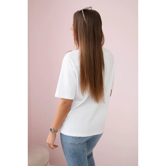 Moteriški balti marškinėliai Madame 28450