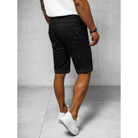 Vyriški juodos spalvos šortai Nica Šortai | Bridžai
