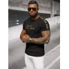 Men's black T-shirt Icone O/T7579
