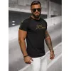 Men's black T-shirt Icone O/T7579