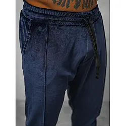 Men's dark blue velour set Sinor