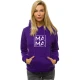 Moteriškas violetinis džemperis MAMA 