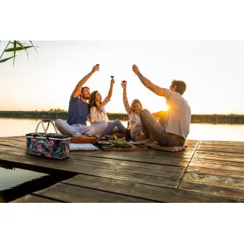 Colourful foldable picnic/patio bag Rio