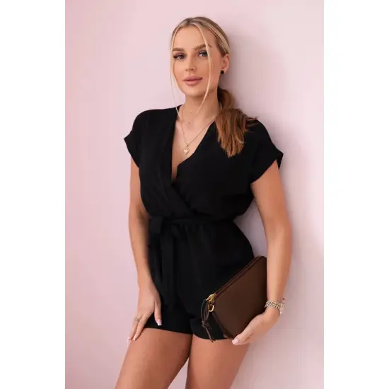 Moteriškas juodas kombinezonas Nicolette 28783