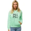 Женский мятный джемпер MAMA 