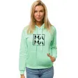 Женский мятный джемпер MAMA 