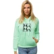 Moteriškas mėtinis džemperis MAMA 