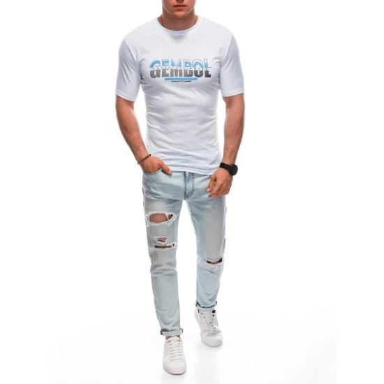 Vyriški balti marškinėliai Gembol S1921